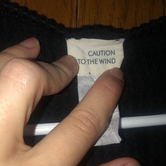 Caution to The Wind Black Dress - Picture 5 of 6